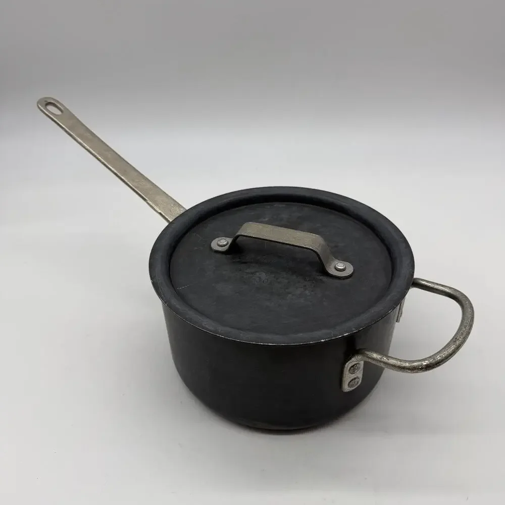 Commercial Cookware 2.5 Qt Saucepan w/ Lid Hard Anodized Aluminum Restaurant Pot